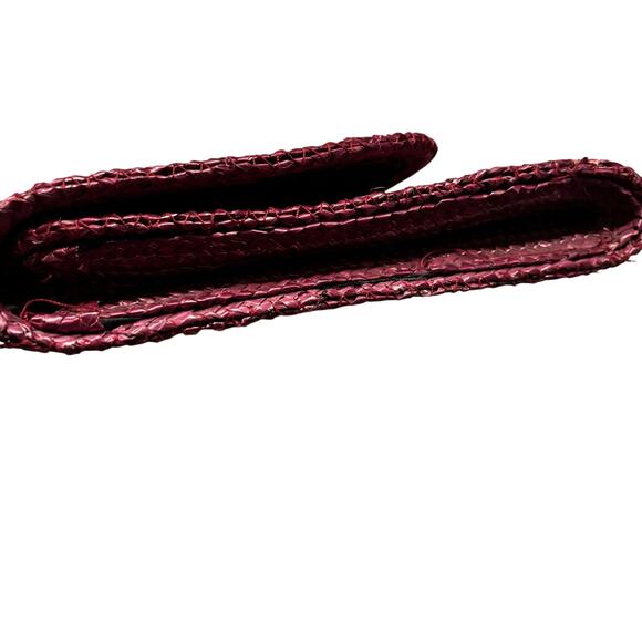 Vintage purple wicker oversized clutch - Picture 5 of 5